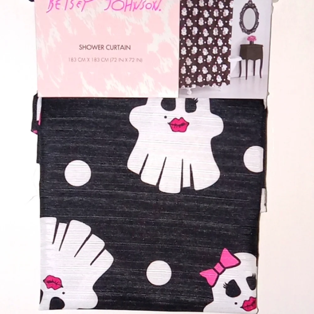 Betsey Johnson Glamorous Ghost Shower Curtain